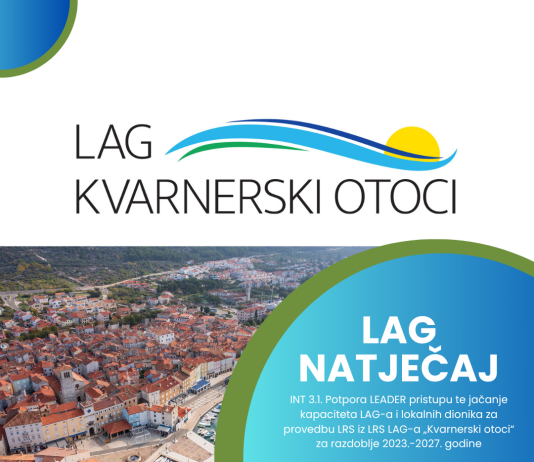 LAG „Kvarnerski otoci“ objavljuje 1. LAG natječaj za INT 3.1